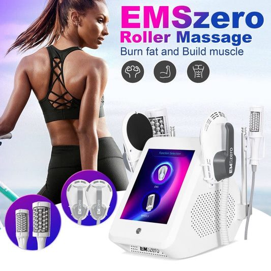 Bornbyme 2025 EMS Sculpting Machine Microvibration Massager Inner Ball Roller Reduction Machine White