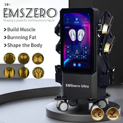 Bornbyme 2025 Newest EMS Fat Burner Machine Full Body Sculpting for Lymphatic Massage & Cellulite Removal Black