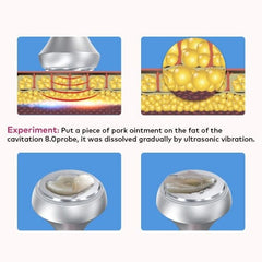 Bornbyme Body & Facial Massager 6 IN 1 with EMS 80K Ultrasonic Cavitation Anti Cellulite Body Shaping Slimming Machine