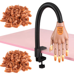 bornbyme Nail PRODUCT Acrylic Nails Flexible Practice Fake Hand