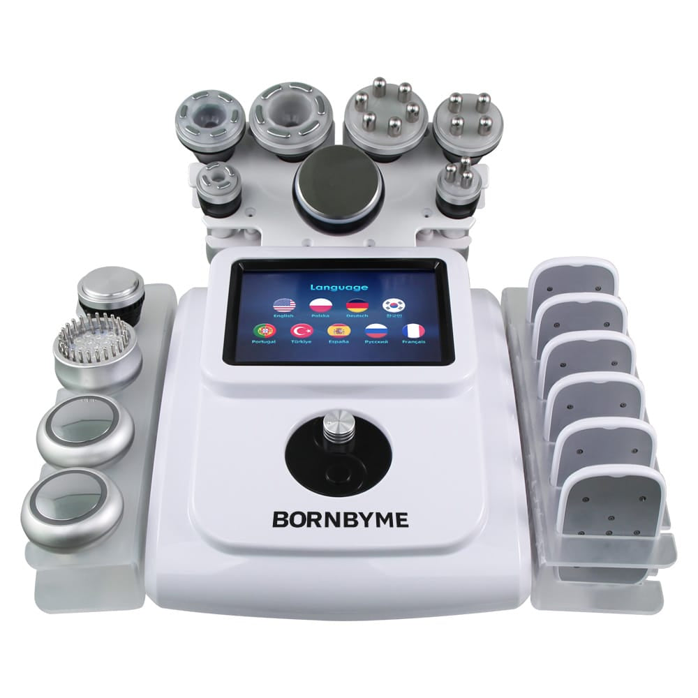 Bornbyme Ultrasonic Cavitation Machine 11 In 1 80K Body Sculpting Cavitation Machine with Laser