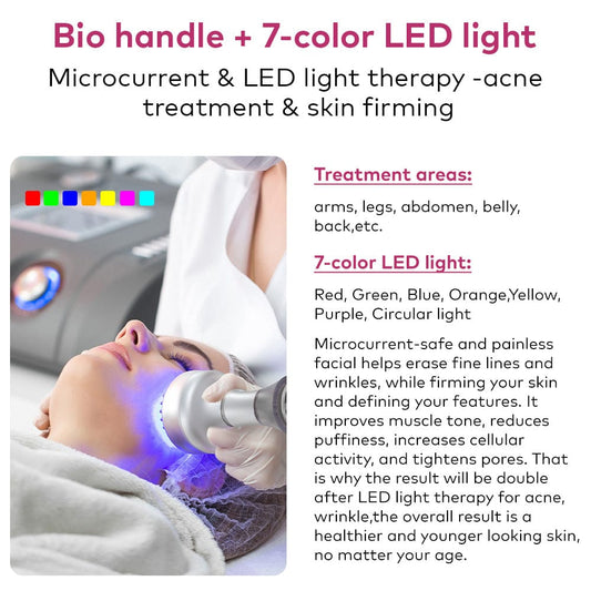 Bornbyme Ultrasonic Cavitation Machine 11 In 1 80K Body Sculpting Cavitation Machine with Laser Fat Reduction Black