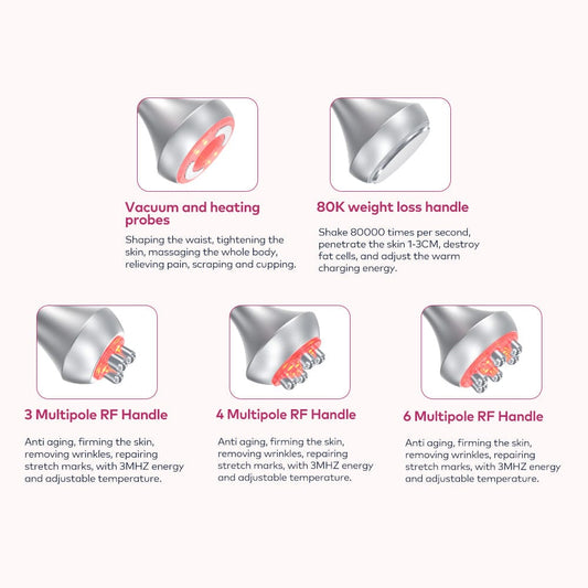 bornbyme Ultrasonic Cavitation Machine 5 IN 1 80K Ultrasonic Cavitation Machine Anti Cellulite