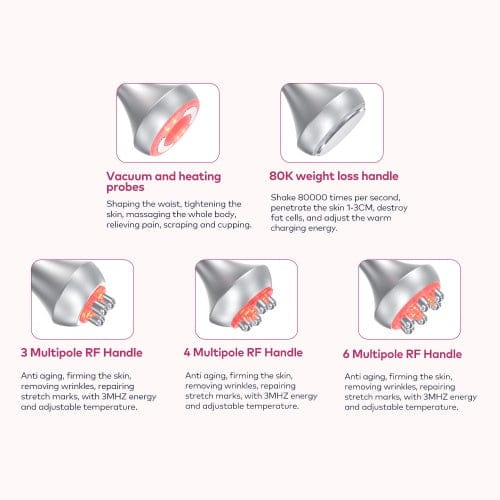 bornbyme Ultrasonic Cavitation Machine 5 IN 1 Regular 80K 5 IN 1 Ultrasonic Cavitation Anti Cellulite Body Shaping Slimming Machine