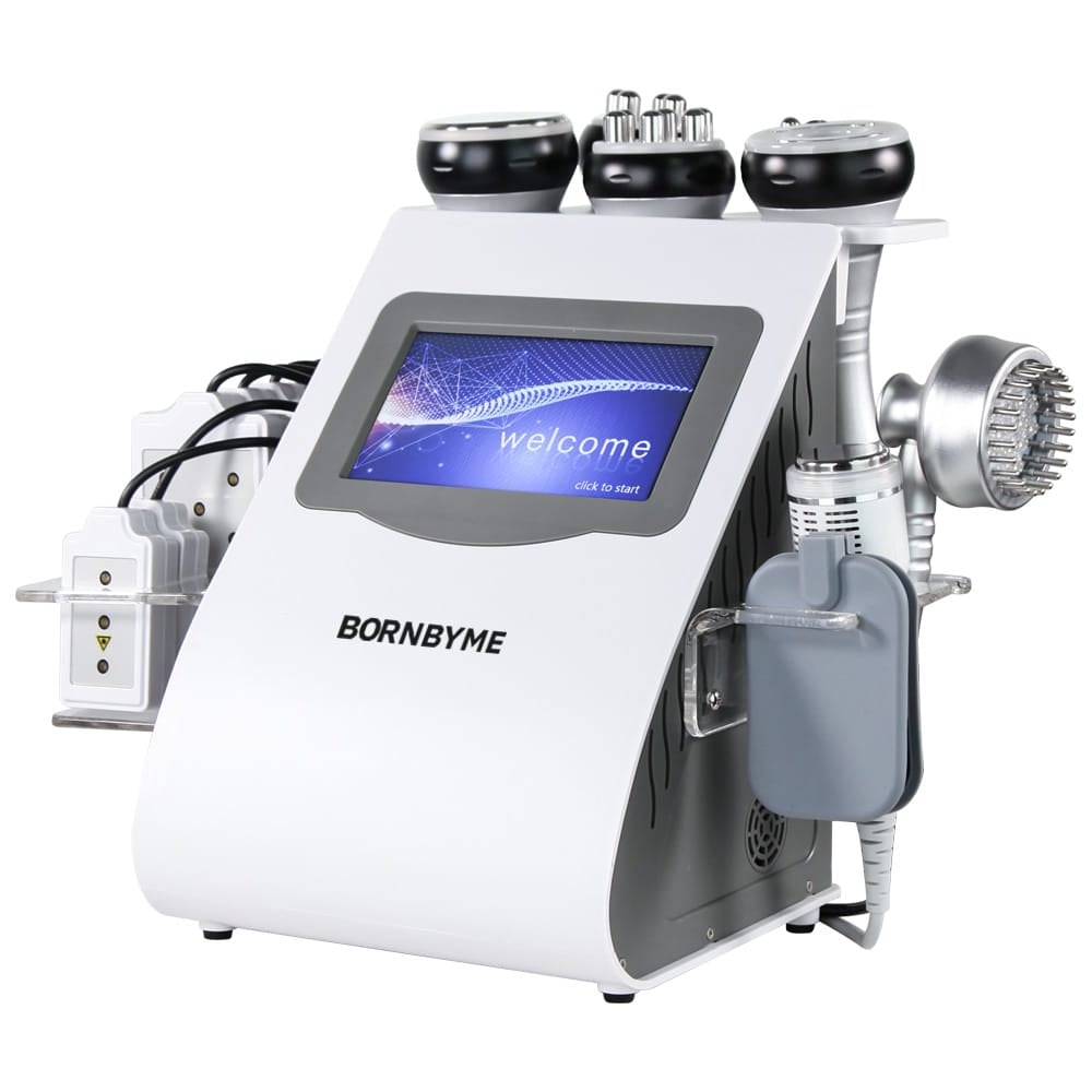 Bornbyme Ultrasonic Cavitation Machine 9 In 1 40K Body Sculpting Cavitation Machine with Laser for Fat Reduction