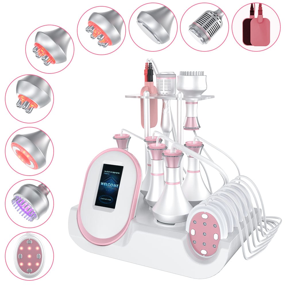 Bornbyme Ultrasonic Cavitation Machine 9 IN 1 with EMS 9 in 1 Body Sculpting Machine Skin Tightening & Weigth Loss Device