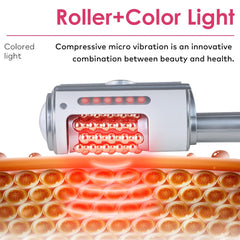 Bornbyme Ultrasonic Cavitation Machine Microvibration & LED Light Therapy Massager Inner Ball Roller Reduction Machine for Face Body Slimming