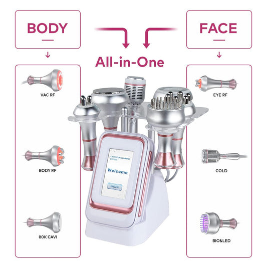 Professional home spa skin care device for facial and body wellness treatments