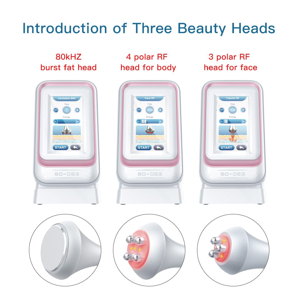 3-in-1 ultrasonic cavitation machine with Radio Frequency