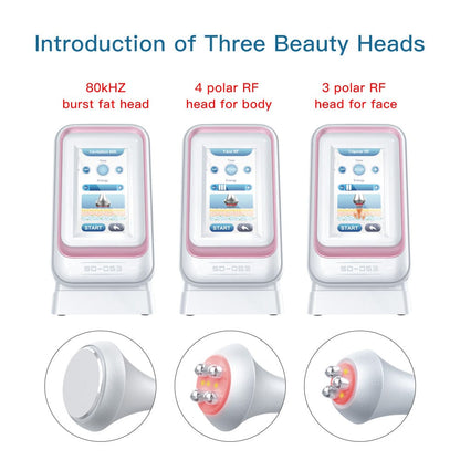 3-in-1 ultrasonic cavitation machine with Radio Frequency