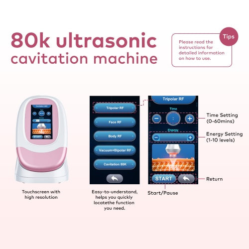 80K 5 IN 1  Ultrasonic Cavitation Anti Cellulite Body Shaping Slimming Machine