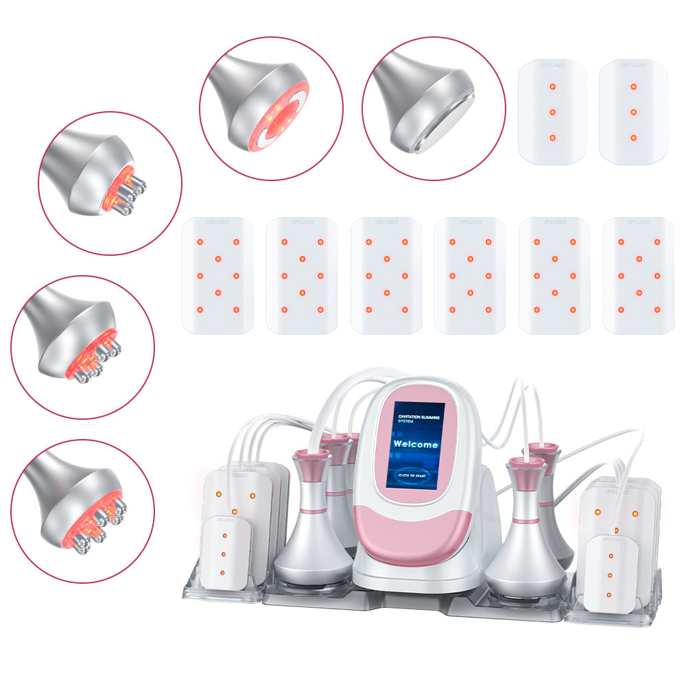 6 IN 1 with Lipo Laser 80K Ultrasonic Cavitation Anti Cellulite Body Shaping Slimming Machine