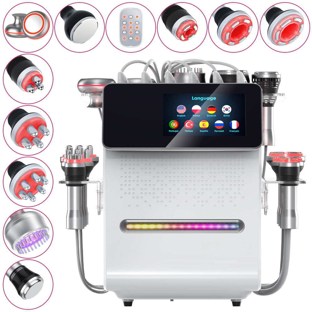80K 11 In 1 Body Sculpting Cavitation Machine with Laser Negative Pressure for Fat Reduction