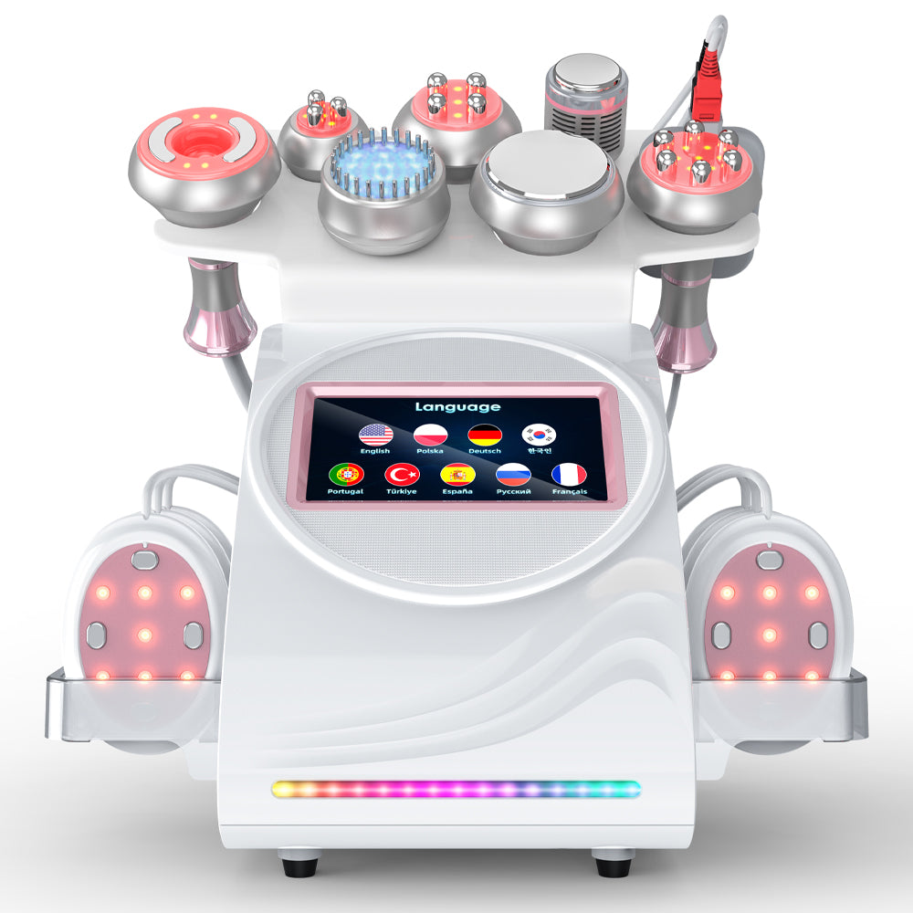 9 In 1 80K Body Sculpting Cavitation Machine with EMS Therapy