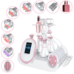 80k 9 in 1 beauty machine led+ radio frequency ultrasonic slimming therapy fat cavitation and skin tightening
