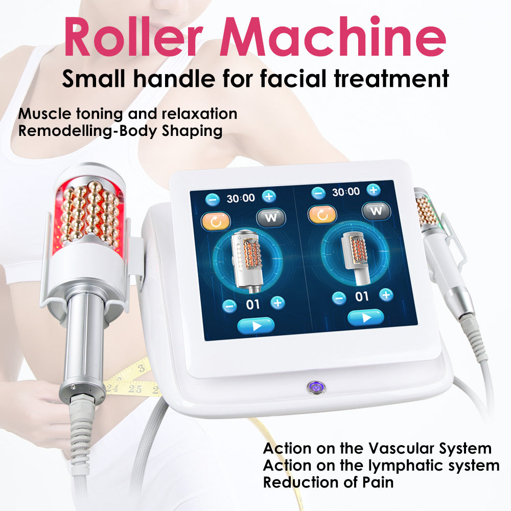 Microvibration & LED Light Therapy Massager Inner Ball Roller Reduction Machine for Face Body Slimming