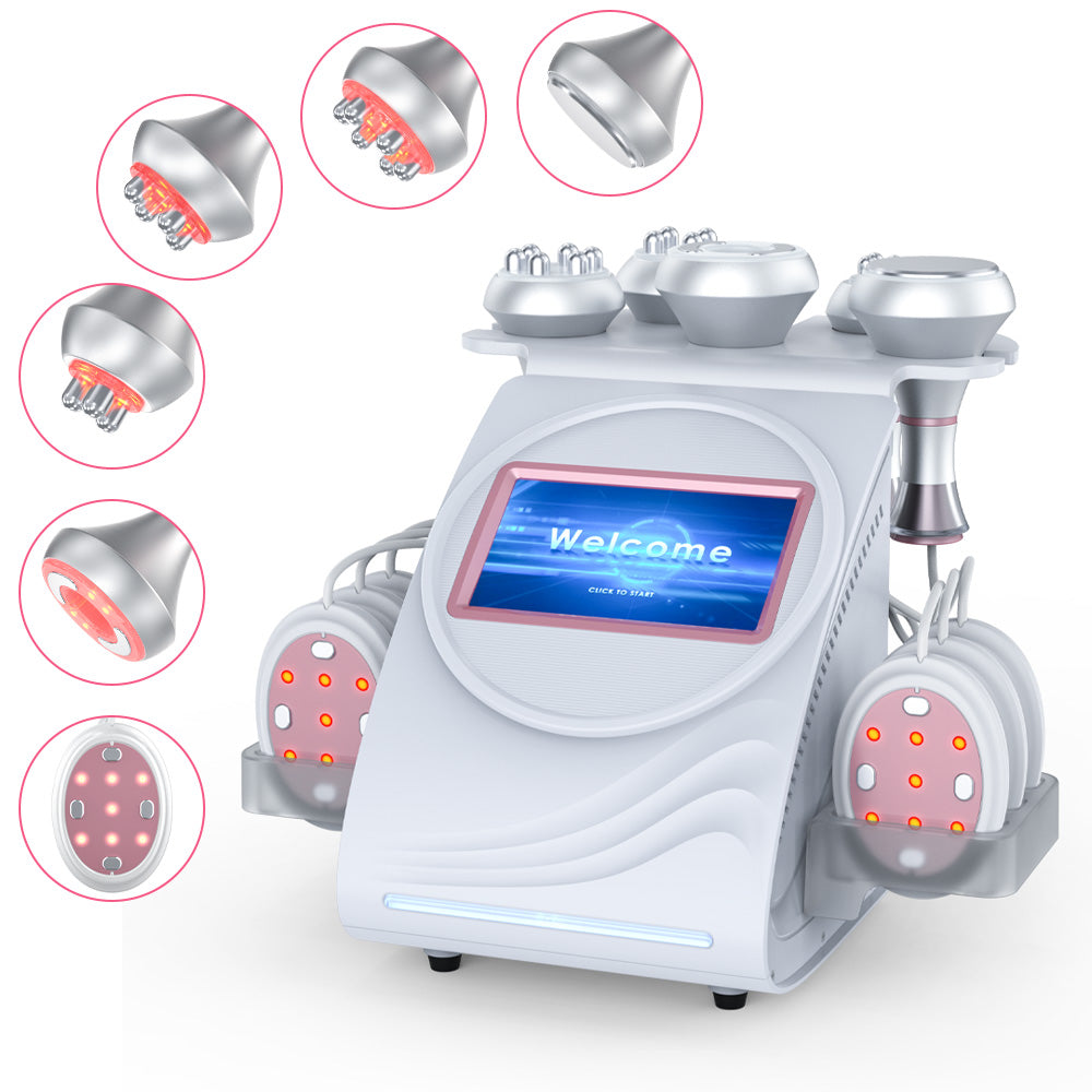 6 In 1 80K Ultrasonic Cavitation Machine Body Sculpting for Fat Reduction with EMS Therapy