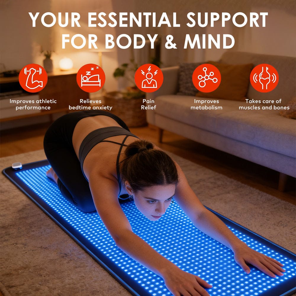 blue Light Therapy Mat Infrared Light Blanket for Full Body