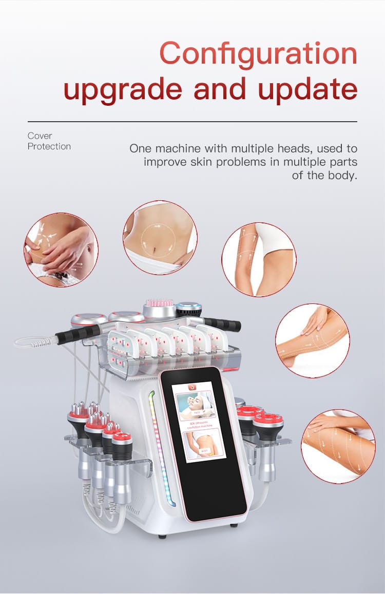 80K Cavitation Machine for Face Neck Waist Arm Leg Body Contouring