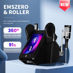 2025 EMS Sculpting Machine Microvibration Massager Inner Ball Roller Reduction Machine Black