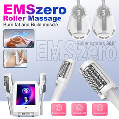 2025 EMS Sculpting Machine Microvibration Massager Inner Ball Roller Reduction Machine White