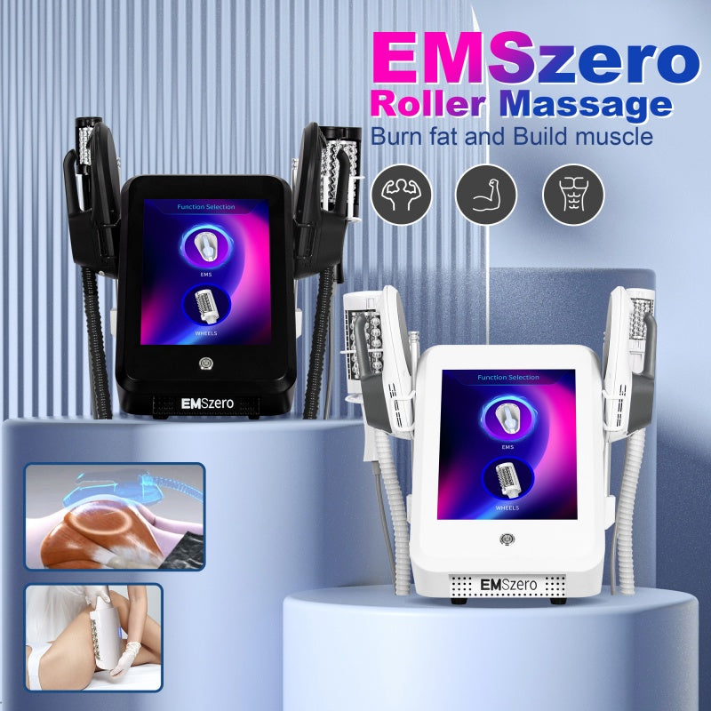 2025 EMS Sculpting Machine Microvibration Massager Inner Ball Roller Reduction Machine Black