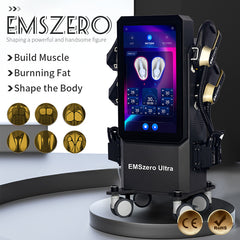2025 Newest EMS Fat Burner Machine Full Body Sculpting for Lymphatic Massage & Cellulite Removal Black