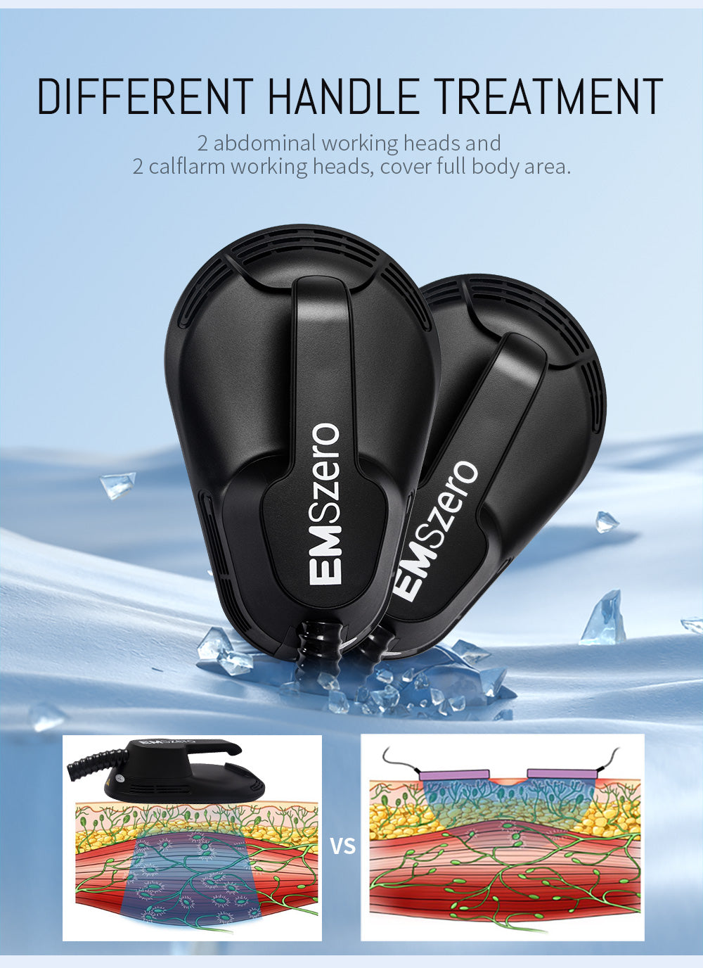2025 EMS Sculpting Machine Microvibration Massager Inner Ball Roller Reduction Machine Black