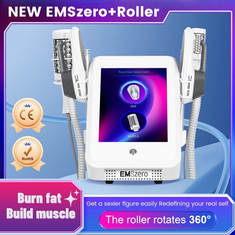 Bornbyme 2025 EMS Sculpting Machine Microvibration Massager Inner Ball Roller Reduction Machine White