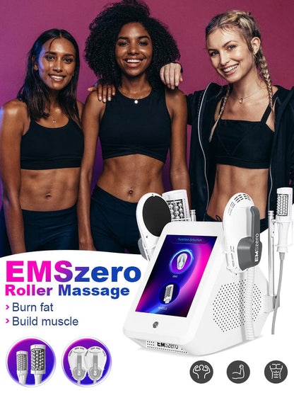 Bornbyme 2025 EMS Sculpting Machine Microvibration Massager Inner Ball Roller Reduction Machine White