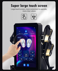 Bornbyme 2025 Newest EMS Fat Burner Machine Full Body Sculpting for Lymphatic Massage & Cellulite Removal Black