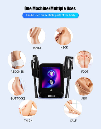 Bornbyme Balck 2025 EMS Sculpting Machine Microvibration Massager Inner Ball Roller Reduction Machine Black