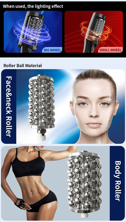 Bornbyme Balck 2025 EMS Sculpting Machine Microvibration Massager Inner Ball Roller Reduction Machine Black