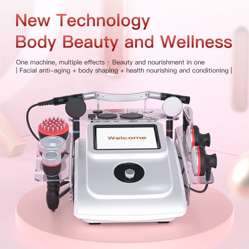 Bornbyme Body & Facial Massager 448K RF Thermal Body Sculpting Machine for Abdomen Waist Arm Thigh Contouring