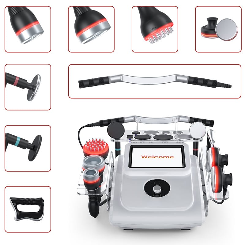 Bornbyme Body & Facial Massager 448K RF Thermal Body Sculpting Machine for Abdomen Waist Arm Thigh Contouring