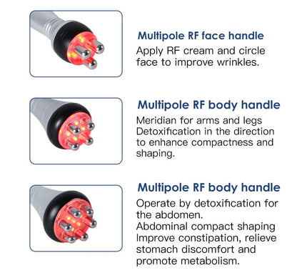 Bornbyme Body & Facial Massager 6 In 1 40K Body Sculpting Cavitation Machine with Laser