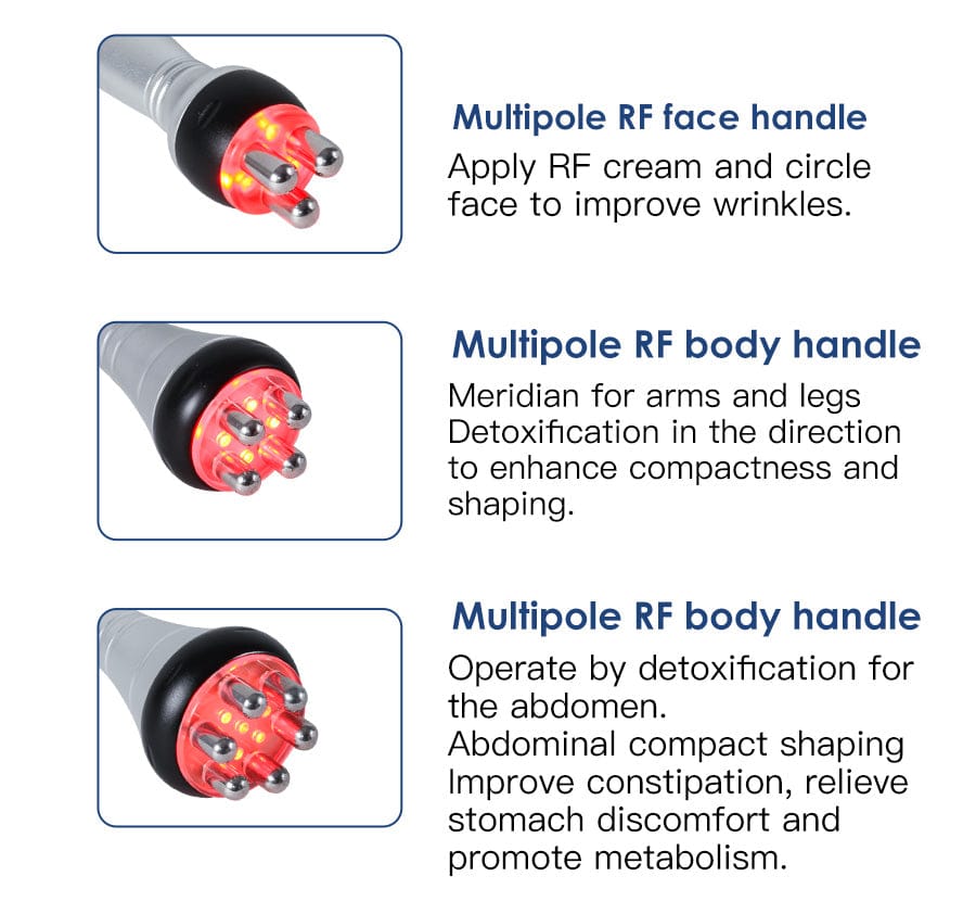 Bornbyme Body & Facial Massager 6 In 1 40K Body Sculpting Cavitation Machine with Laser