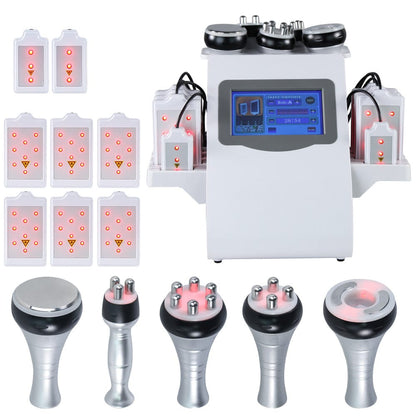 Bornbyme Body & Facial Massager 6 In 1 40K Body Sculpting Cavitation Machine with Laser