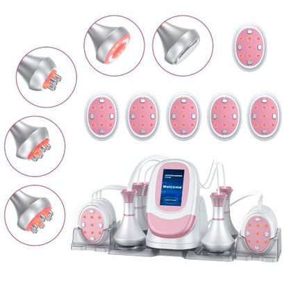 Bornbyme Body & Facial Massager 6 IN 1 with EMS 80K Ultrasonic Cavitation Anti Cellulite Body Shaping Slimming Machine