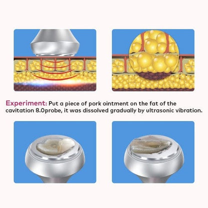 Bornbyme Body & Facial Massager 6 IN 1 with EMS 80K Ultrasonic Cavitation Anti Cellulite Body Shaping Slimming Machine