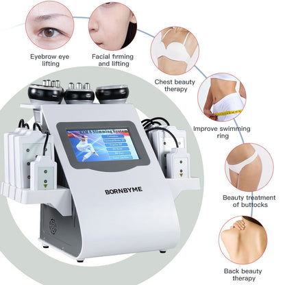 Bornbyme Body & Facial Massager Bornbyme 6-in-1 40K Laser Body Shaping Cavitation Device: Body sculpting, improves skin texture.