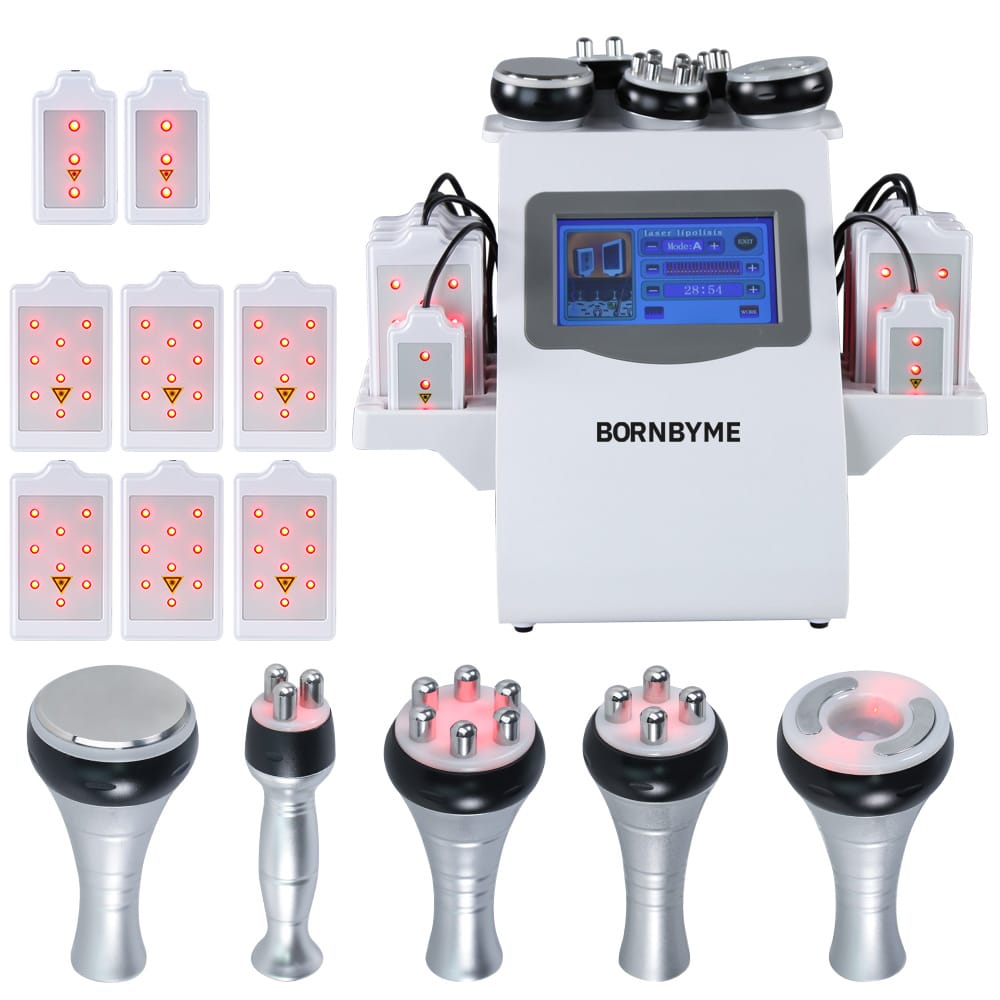 Bornbyme Body & Facial Massager Bornbyme 6-in-1 40K Laser Body Shaping Cavitation Device: Body sculpting, improves skin texture.