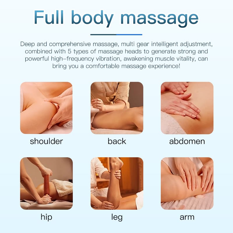 Bornbyme Body & Facial Massager Professional Shockwave Therapy Machine for Fast Pain Relief and Deep Tissue Recovery