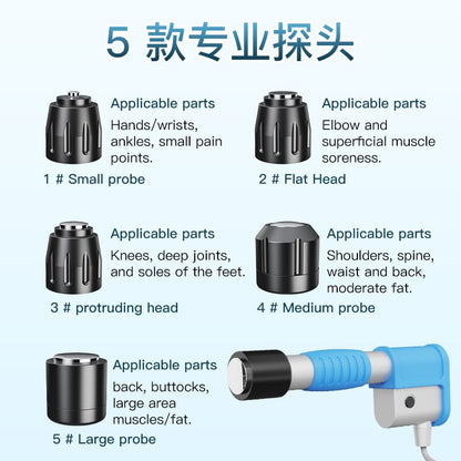 Bornbyme Body & Facial Massager Professional Shockwave Therapy Machine for Fast Pain Relief and Deep Tissue Recovery