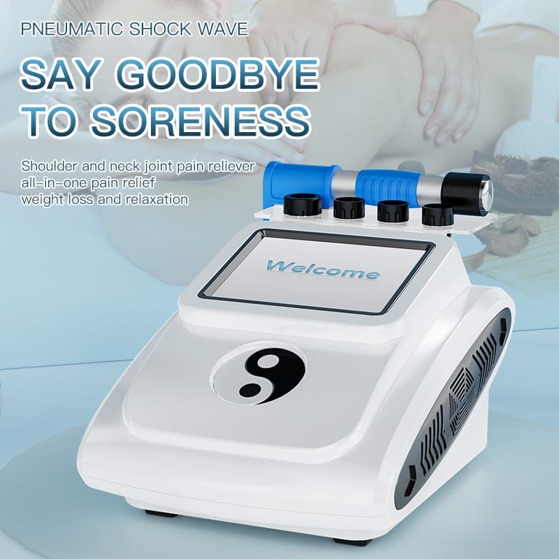 Bornbyme Body & Facial Massager Professional Shockwave Therapy Machine for Fast Pain Relief and Deep Tissue Recovery