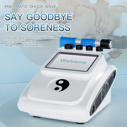 Bornbyme Body & Facial Massager Professional Shockwave Therapy Machine for Fast Pain Relief and Deep Tissue Recovery