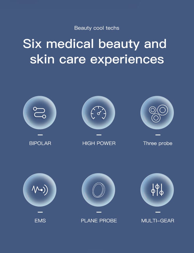 Bornbyme Facial Massager 3 IN 1 Radio Frequency Skin Tightening Device Home Use Device Anti Aging Wrinkle Reduction