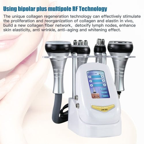 bornbyme Facial Massager Machine 40K Body Skin Tightening Lifting Cavitation Fat Burning Body Slimming Device