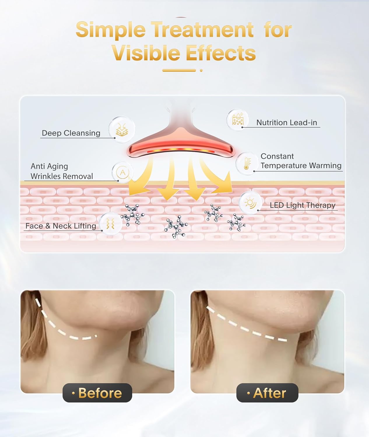 bornbyme Facial Massager Machine Led Facial GuaSha Massager