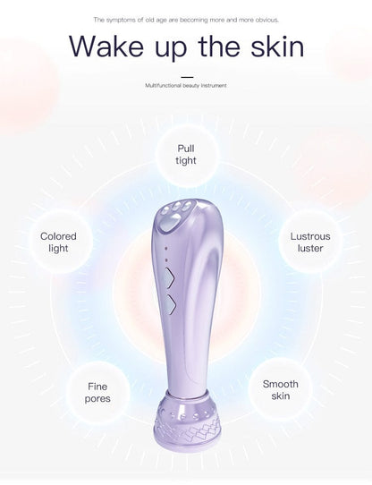 Bornbyme Facial Massager Radio Frequency Facial Machine 3 in 1 Light Therapy Anti- Aging Skin Tightening Rejuvenation